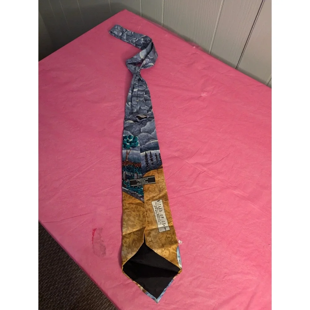 Vintage Wizard of Oz American Film Classics silk multicolor‎ mens necktie USA
